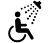 Ducha accesible silla de ruedas